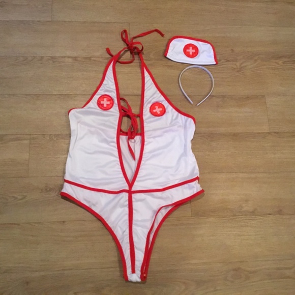 Women’s Nurse Lingerie Bodysuit - Picture 6 of 9